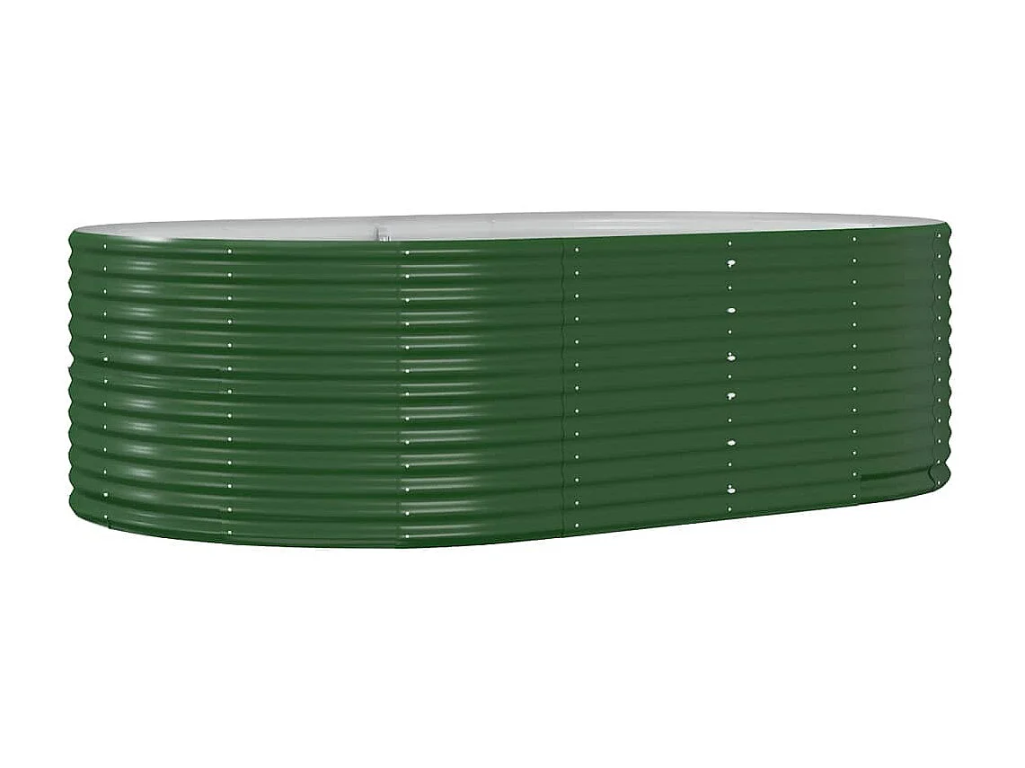 Jardinière Lit surélevé de jardin Vert 212x140x68cm Acier enduit de poudre WVGQ4120