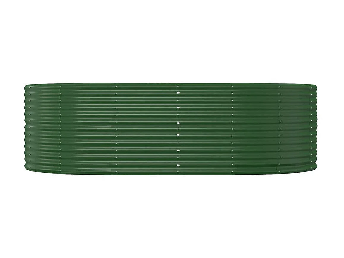 Jardinière Lit surélevé de jardin Vert 212x140x68cm Acier enduit de poudre WVGQ4120