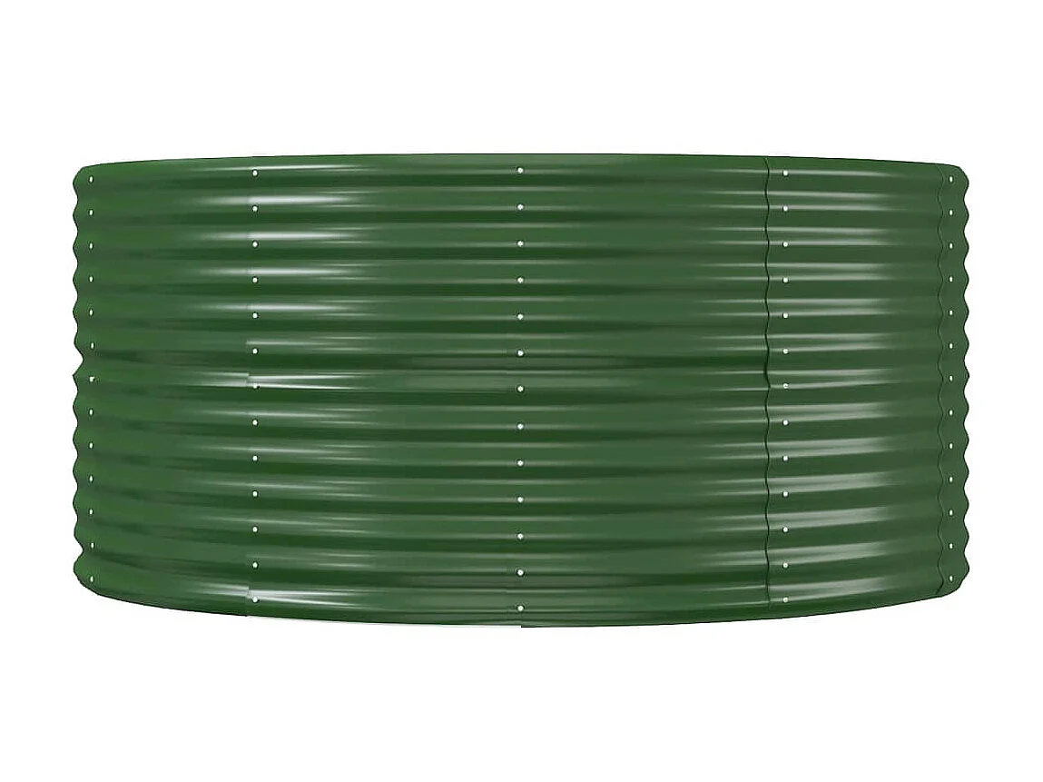 Jardinière Lit surélevé de jardin Vert 212x140x68cm Acier enduit de poudre WVGQ4120