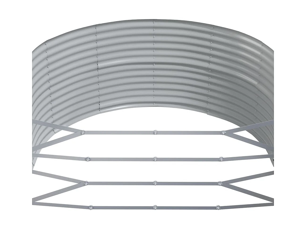 Jardinière Lit surélevé de jardin Vert 212x140x68cm Acier enduit de poudre WVGQ4120