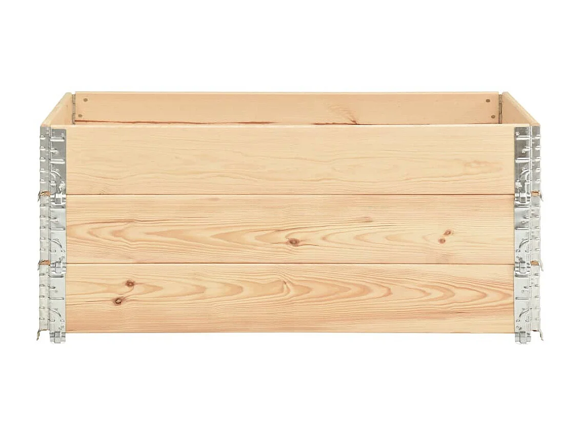 Jardinières surélevées 3 pcs 100x150 cm Bois de pin solide WVGQ3949