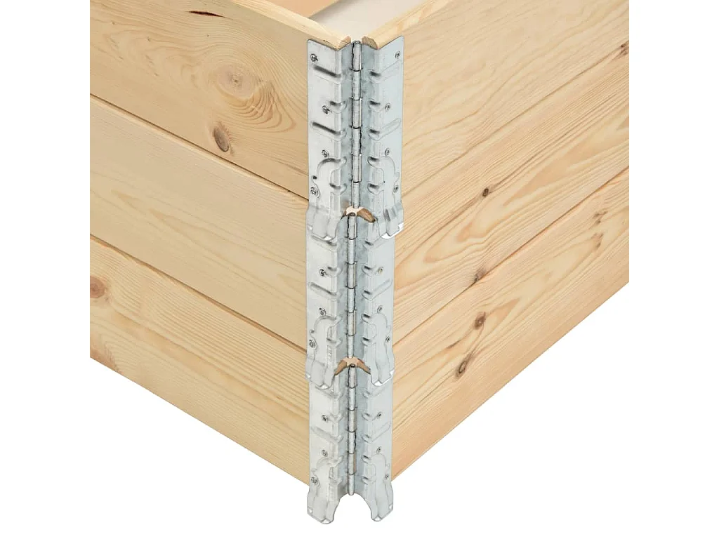 Jardinières surélevées 3 pcs 100x150 cm Bois de pin solide WVGQ3949