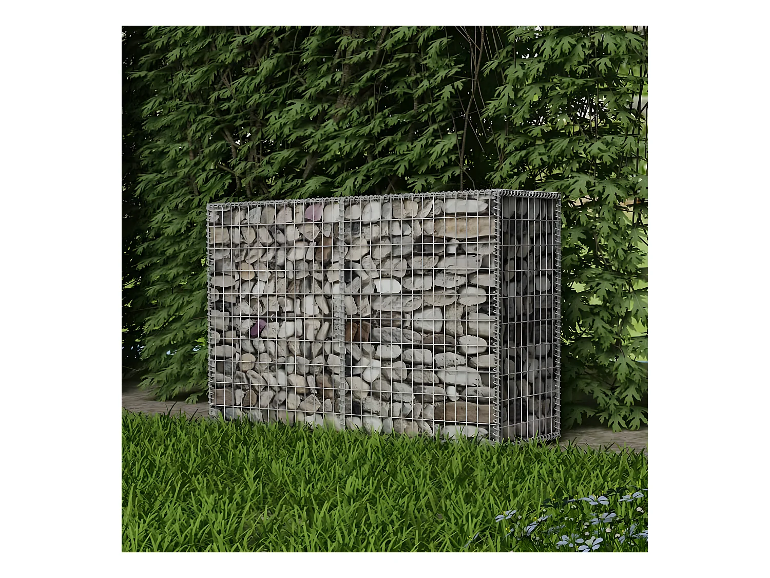 Mur de gabion Acier galvanisé 150x50x100 cm  WVGQ6493