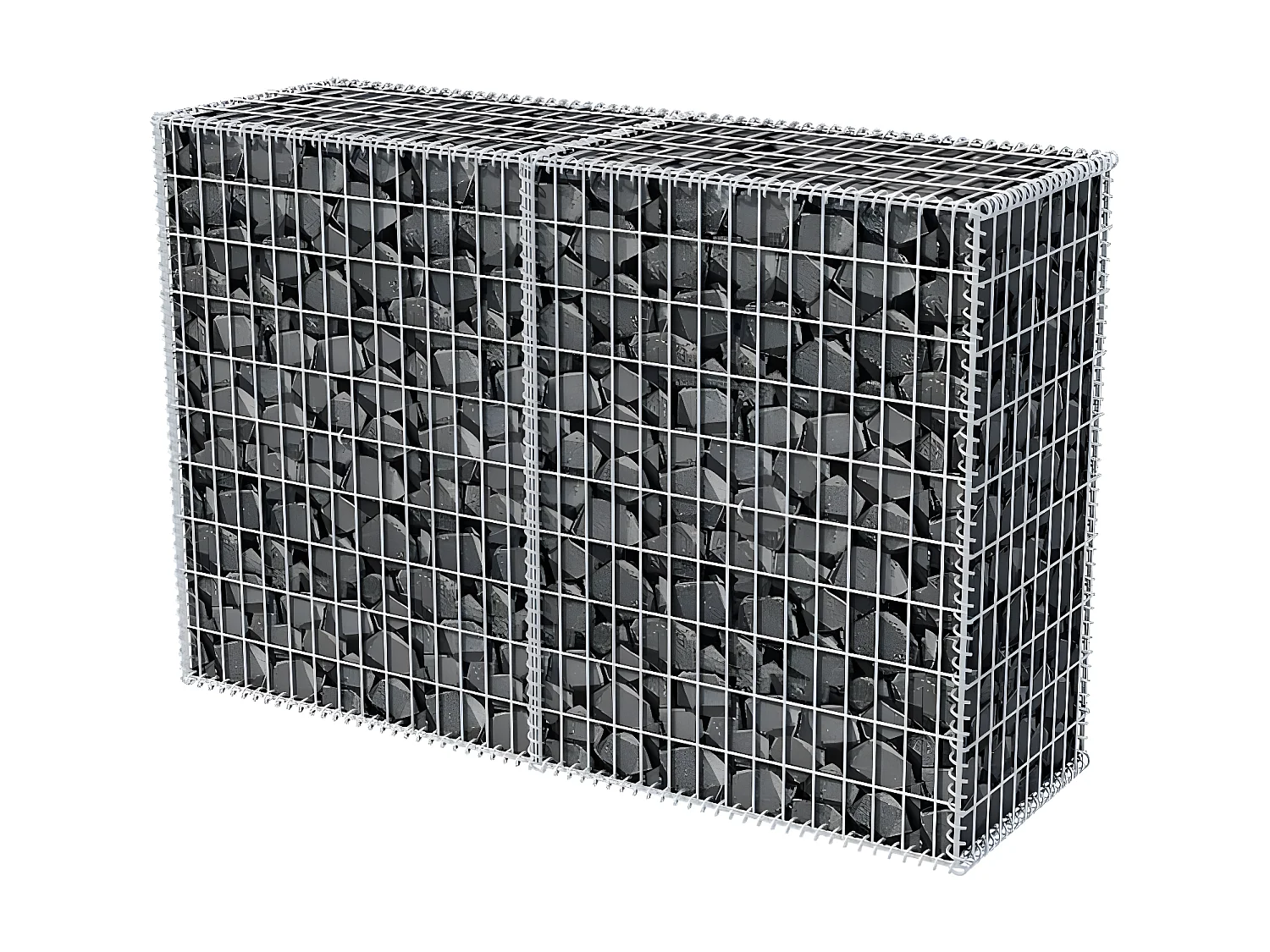 Mur de gabion Acier galvanisé 150x50x100 cm  WVGQ6493