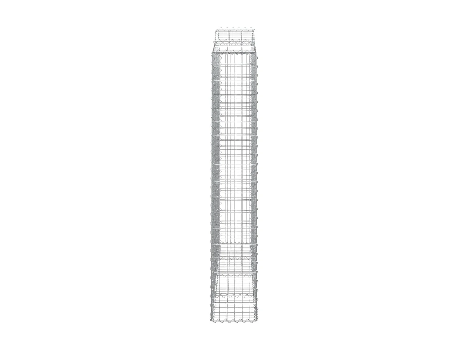 Panier de gabions arqué 200x30x180/200 cm Fer galvanisé WVGQ9487