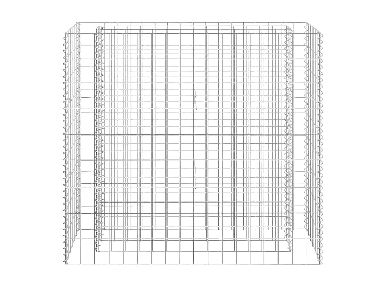 Arriate de gaviones de acero galvanizado 90x30x90 cm ES83044