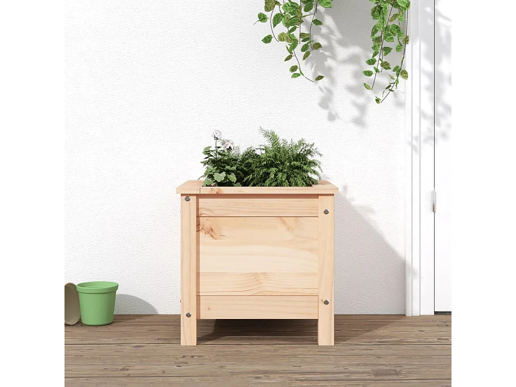 Jardinière 40x40x39 cm bois de pin massif BE9922