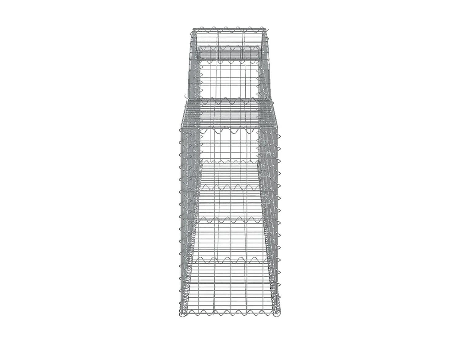 Cestos gabião arqueados 5 pcs 300x30x60/80 cm ferro galvanizado PT116057
