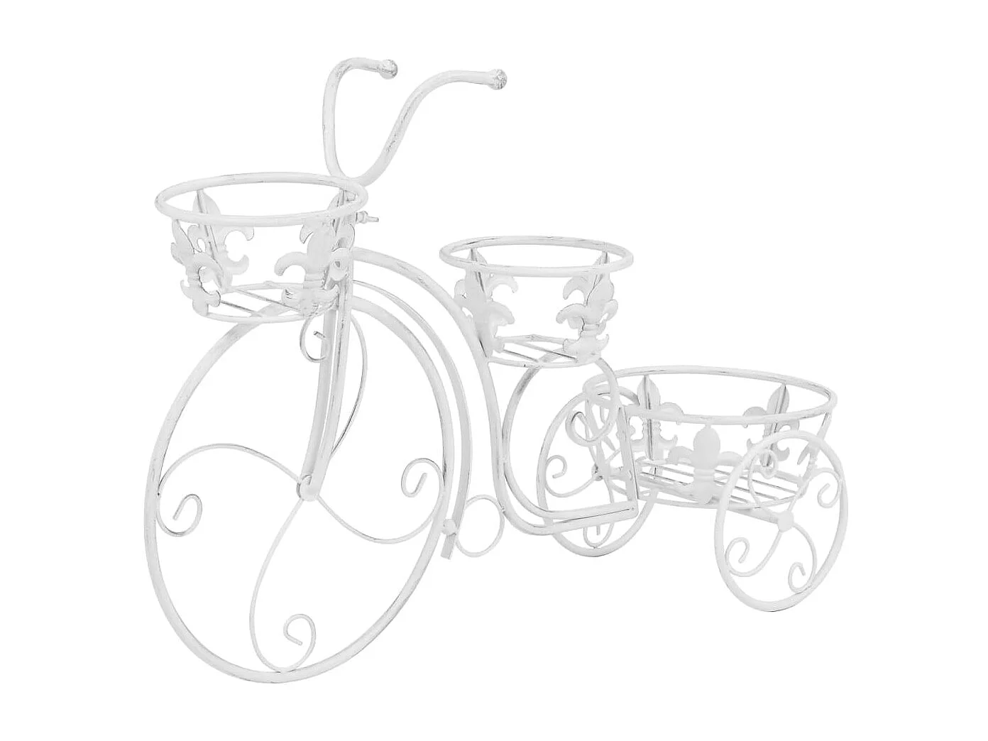 Plantenstandaard fietsvorm vintage stijl metaal NL116714