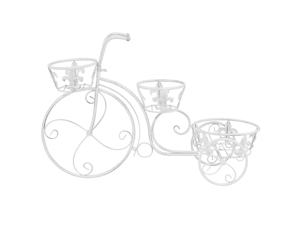 Plantenstandaard fietsvorm vintage stijl metaal NL116714