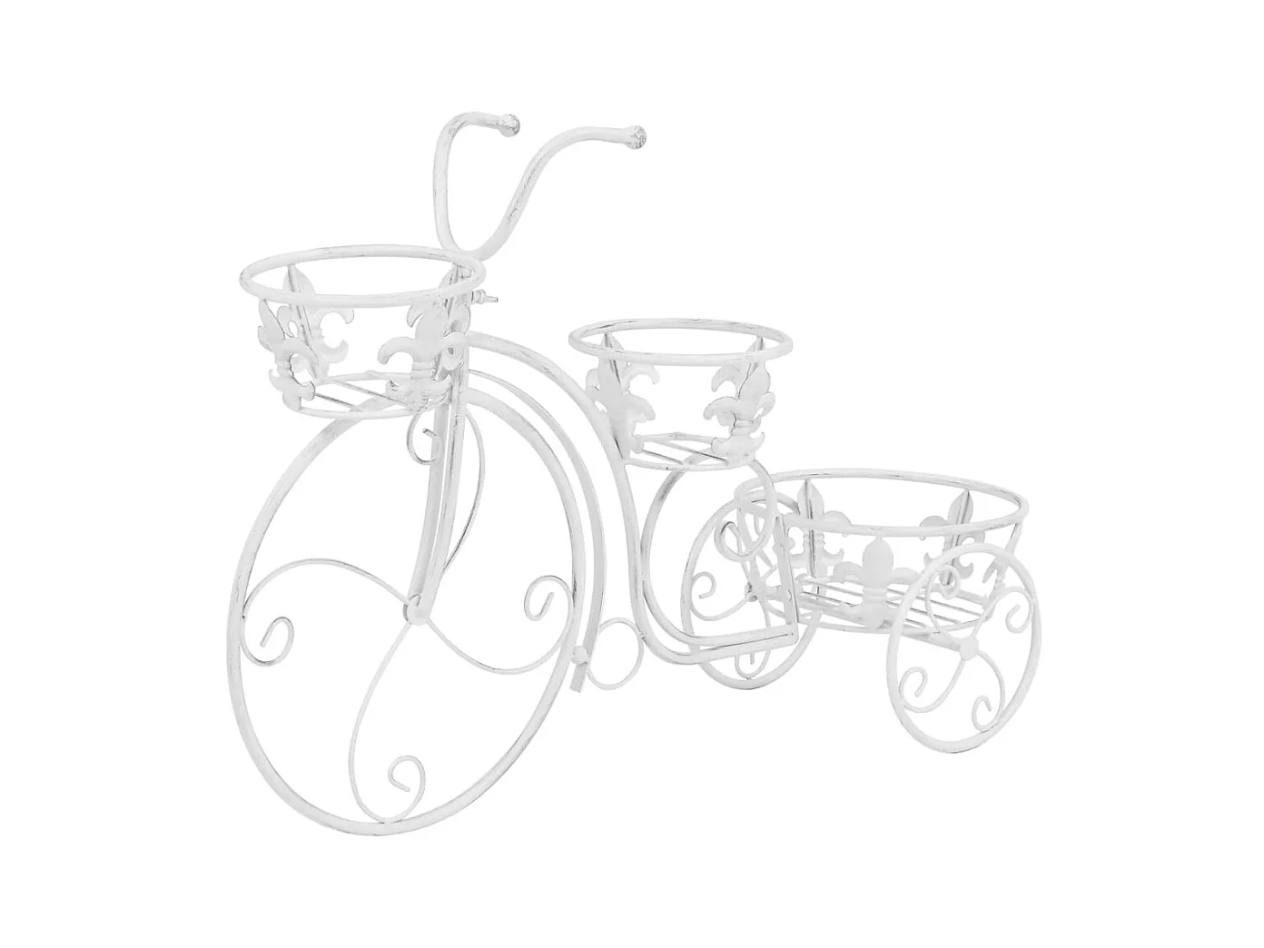 Jardinière Support de plantes sous forme de vélo Style vintage Métal BE7059