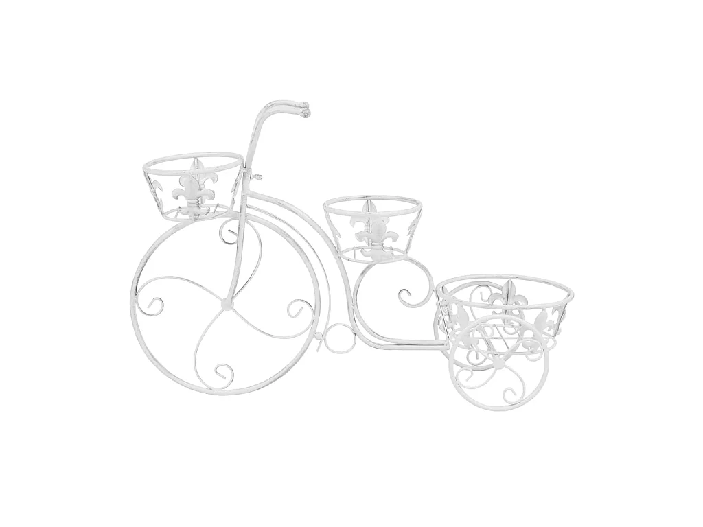 Jardinière Support de plantes sous forme de vélo Style vintage Métal BE7059