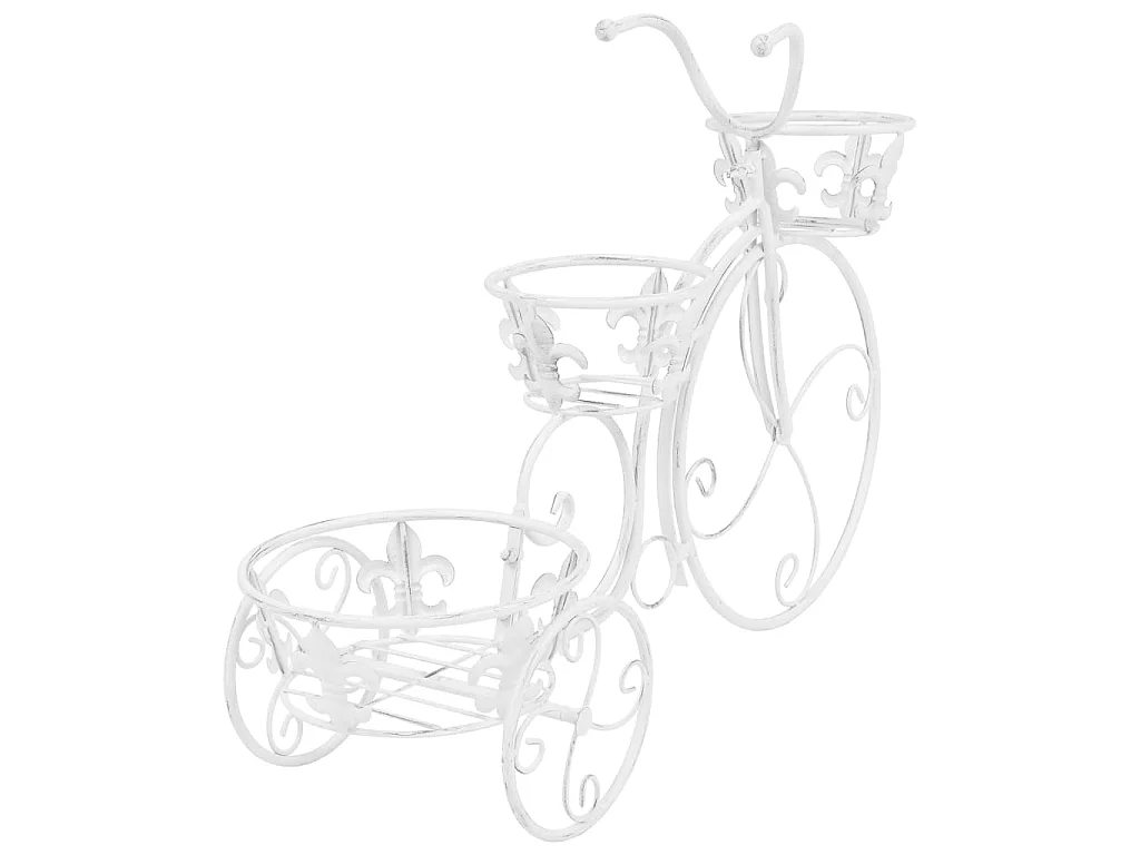 Jardinière Support de plantes sous forme de vélo Style vintage Métal BE7059