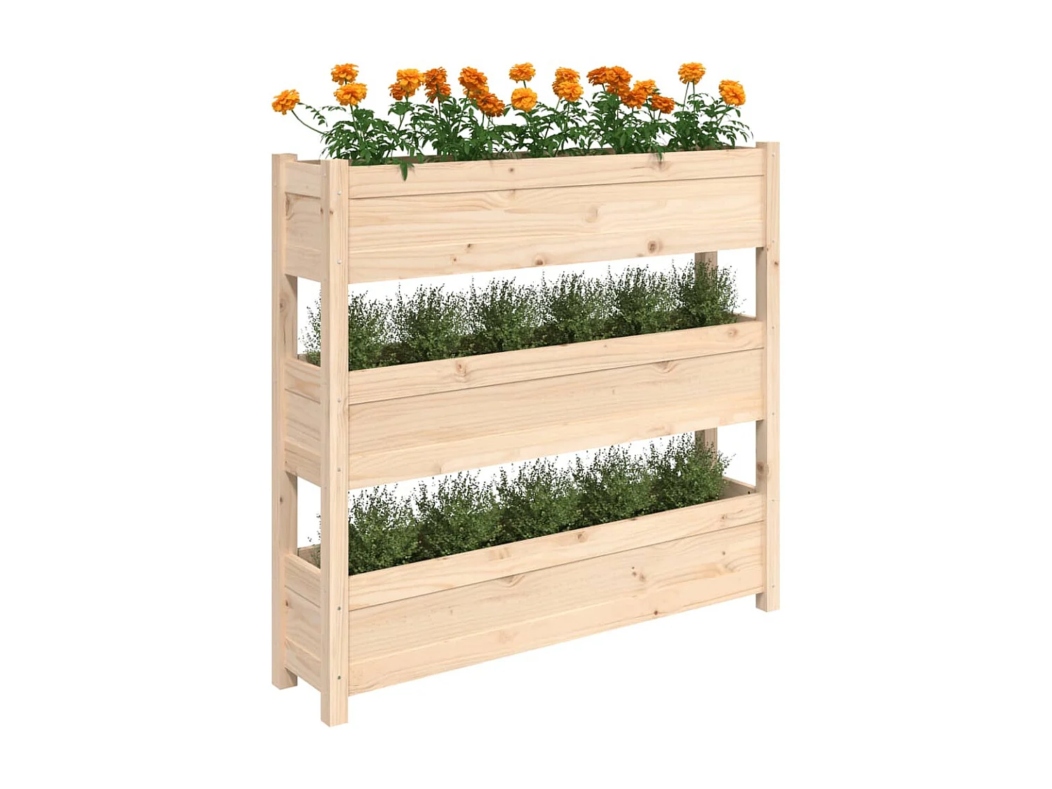 Jardinière 112x25x104,5 cm Bois massif de pin BE5288