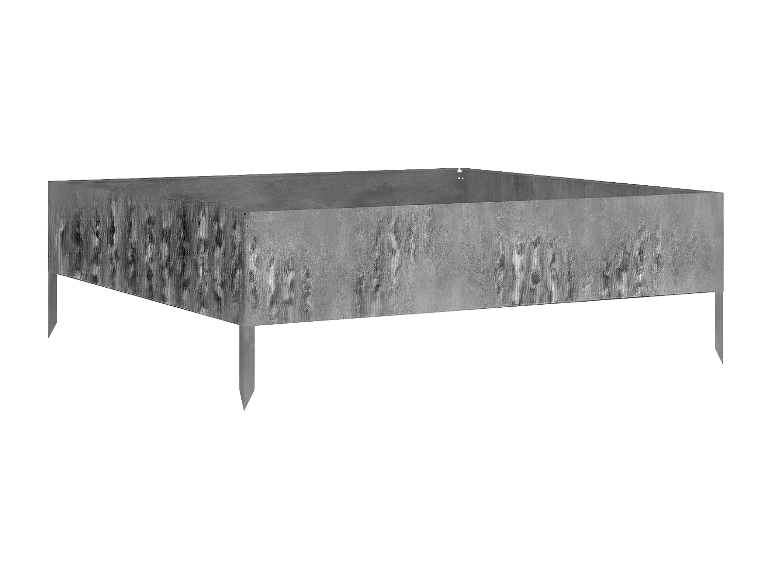 Jardinera acero corten 100x100x33,5 cm ES34406