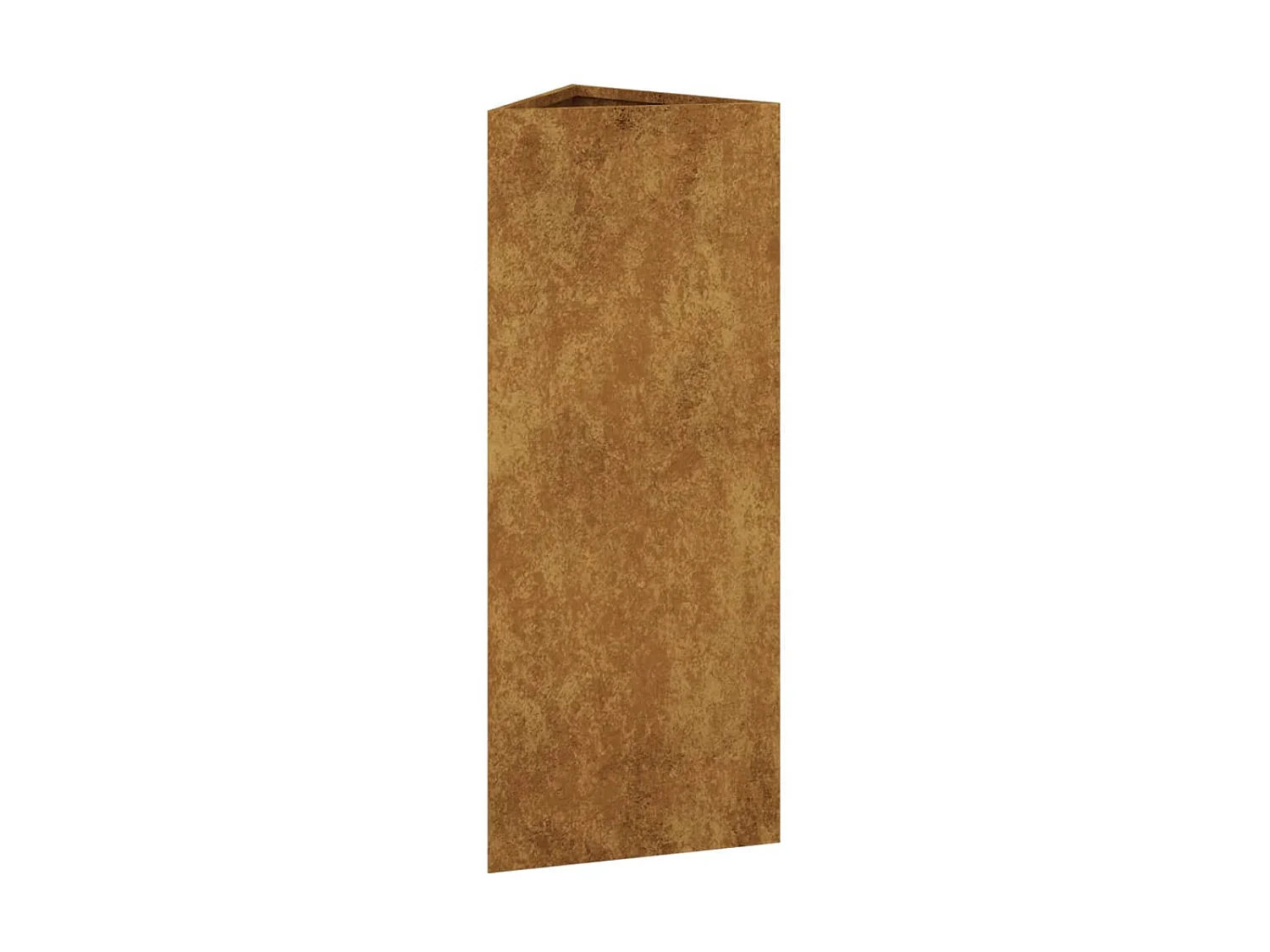 Vaso/floreira de jardim 30x26x75 cm aço corten PT619120