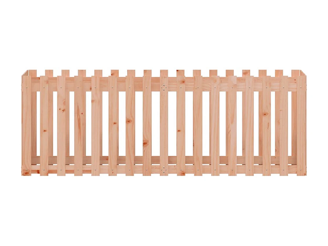 Canteiro elevado c/ design de cerca 200x50x70cm madeira douglas PT613255