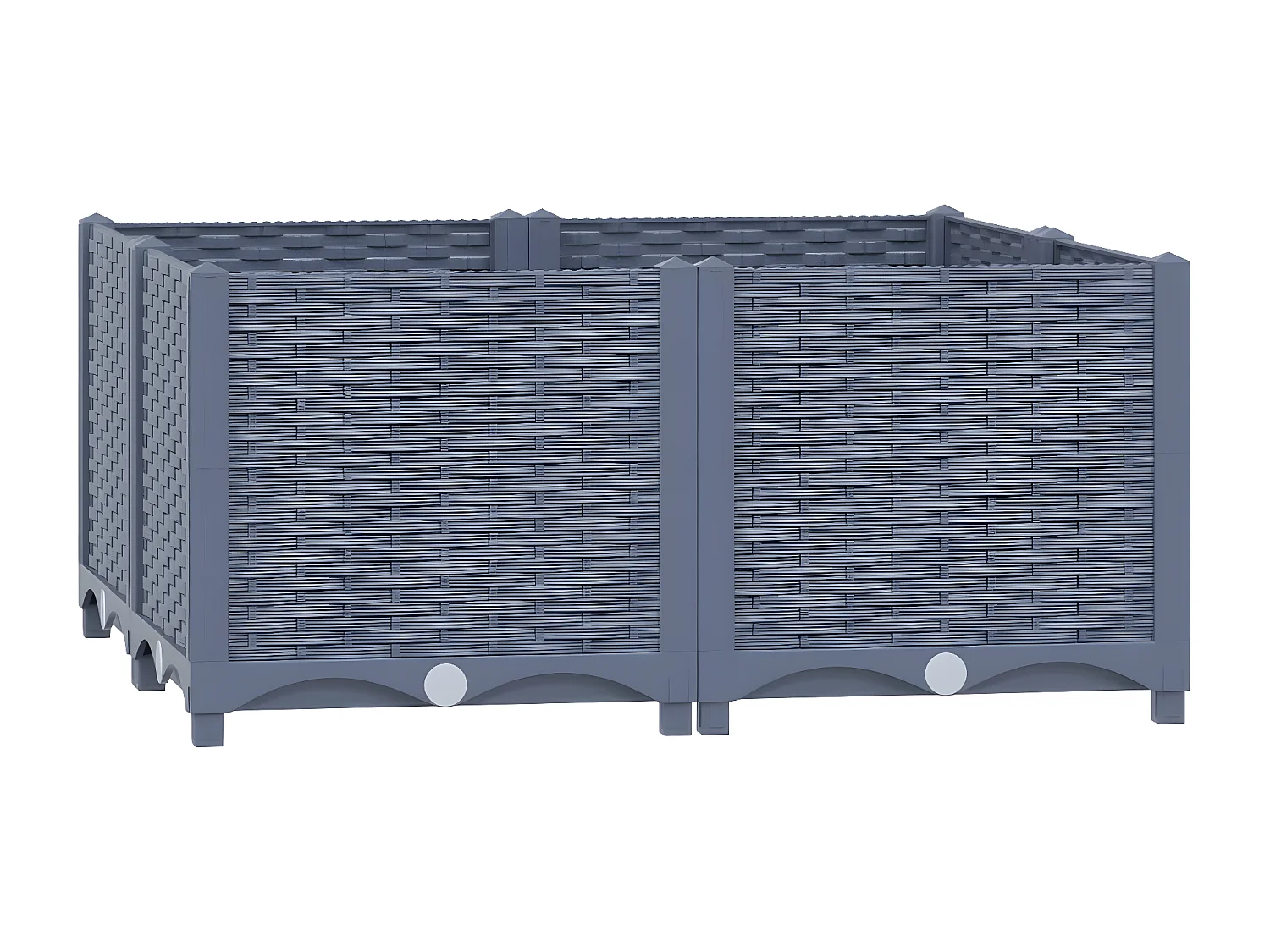 Jardinera polipropileno 80x80x38 cm ES22095