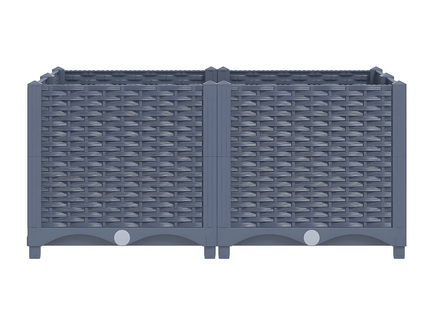 Jardinera polipropileno 80x80x38 cm ES22095
