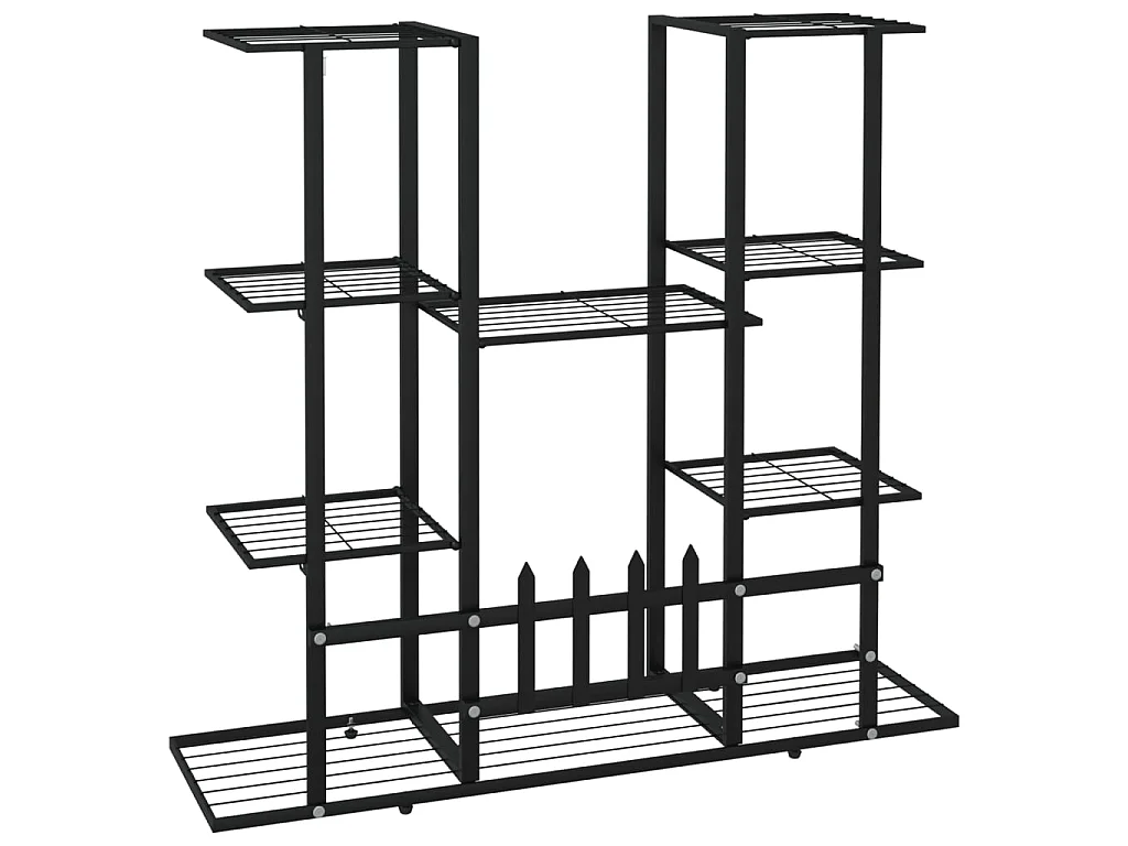 Jardinière Support à plantes 94,5x25x89 cm Noir Fer BE2800