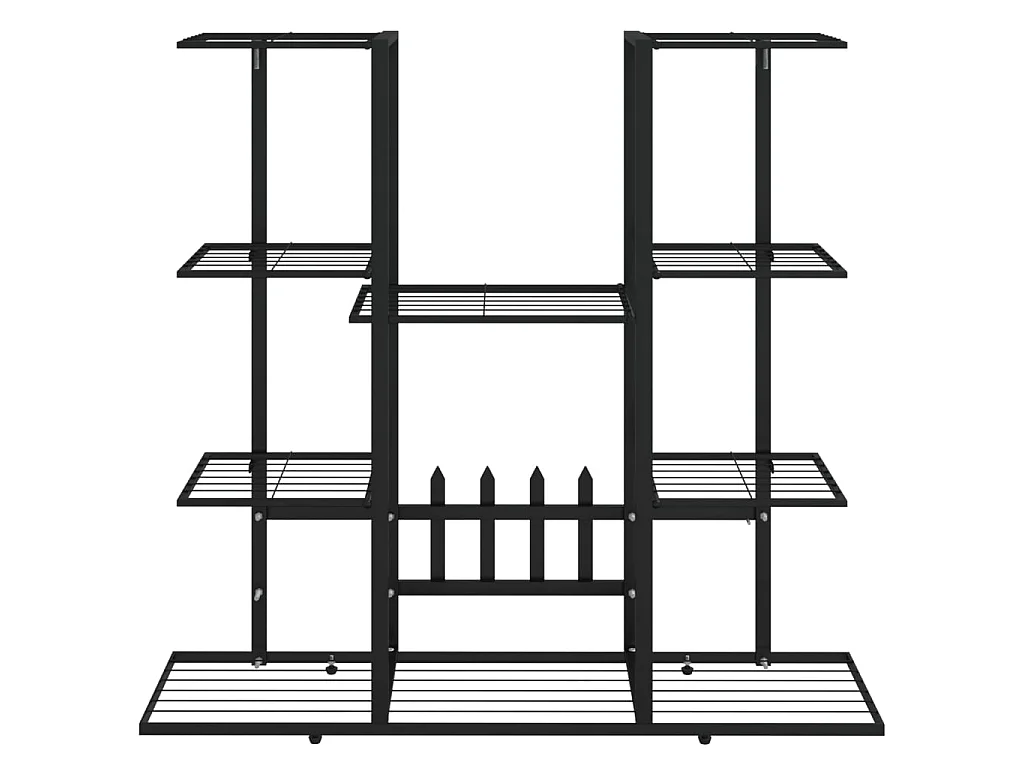Jardinière Support à plantes 94,5x25x89 cm Noir Fer BE2800