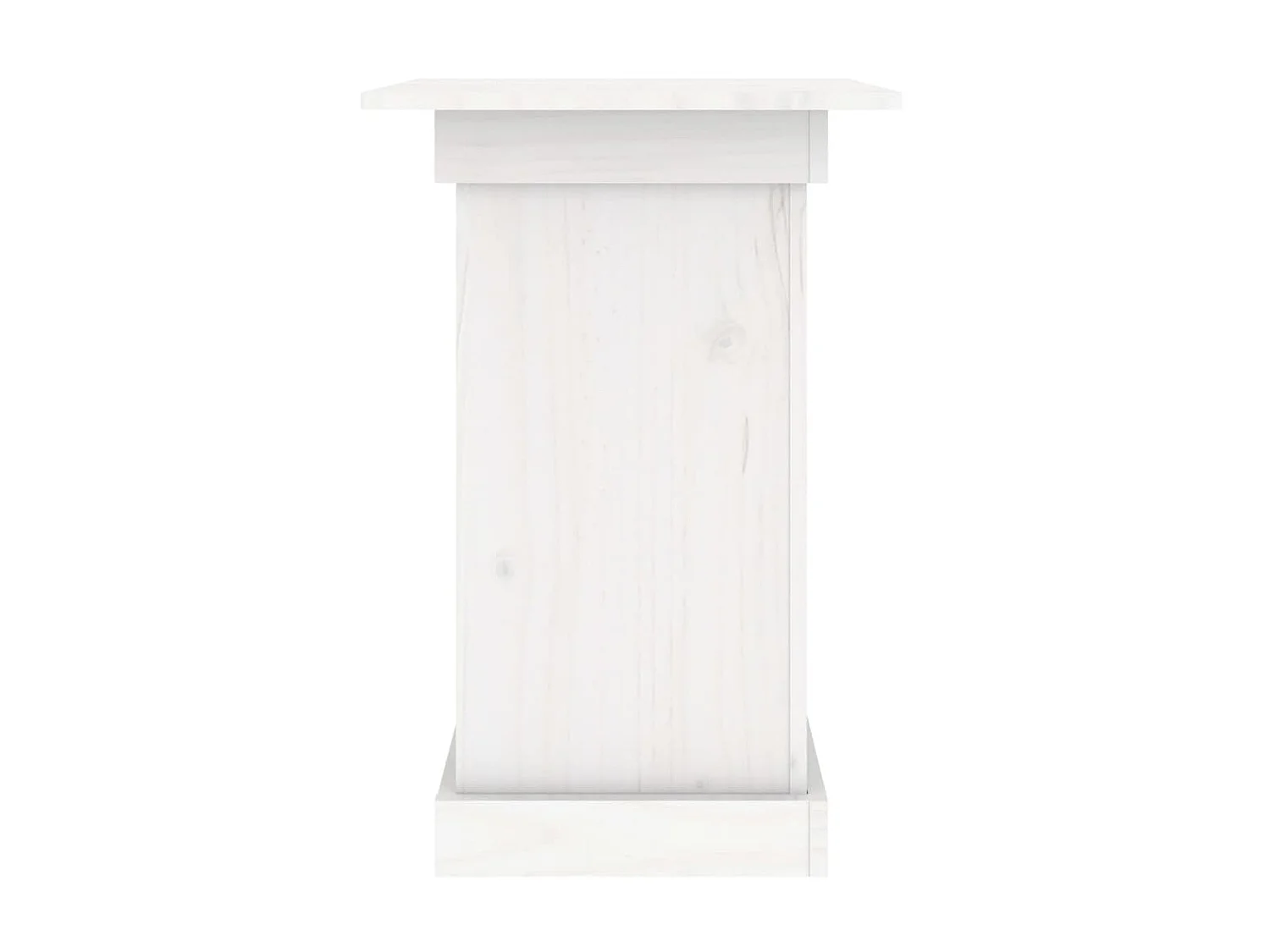 Bloemenstandaard 40x40x60 cm massief grenenhout wit NL870167