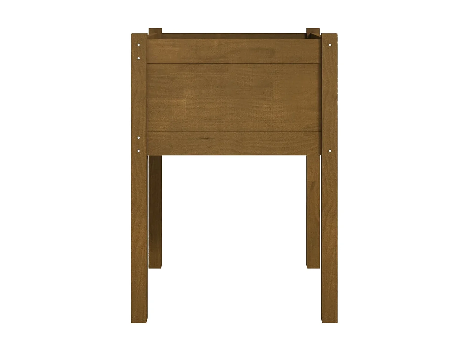 Jardineras 2 uds madera maciza de pino marrón miel 50x50x70 cm ES22502