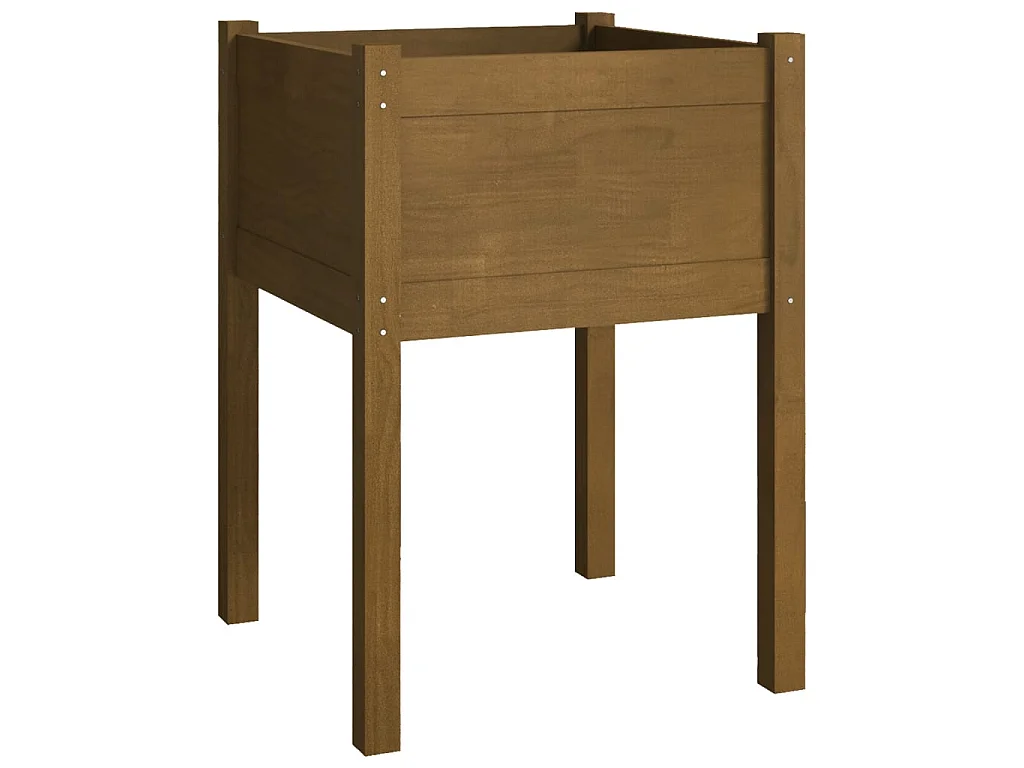 Jardinières 2 pcs Marron miel 50x50x70 cm Bois de pin massif BE7909