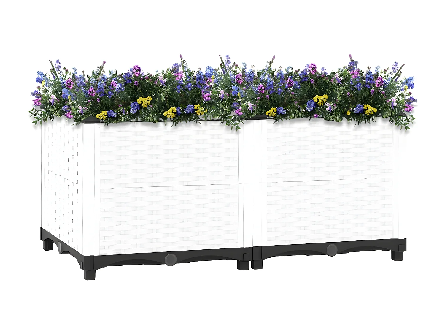 Plantenbak verhoogd 80x40x38 cm polypropeen