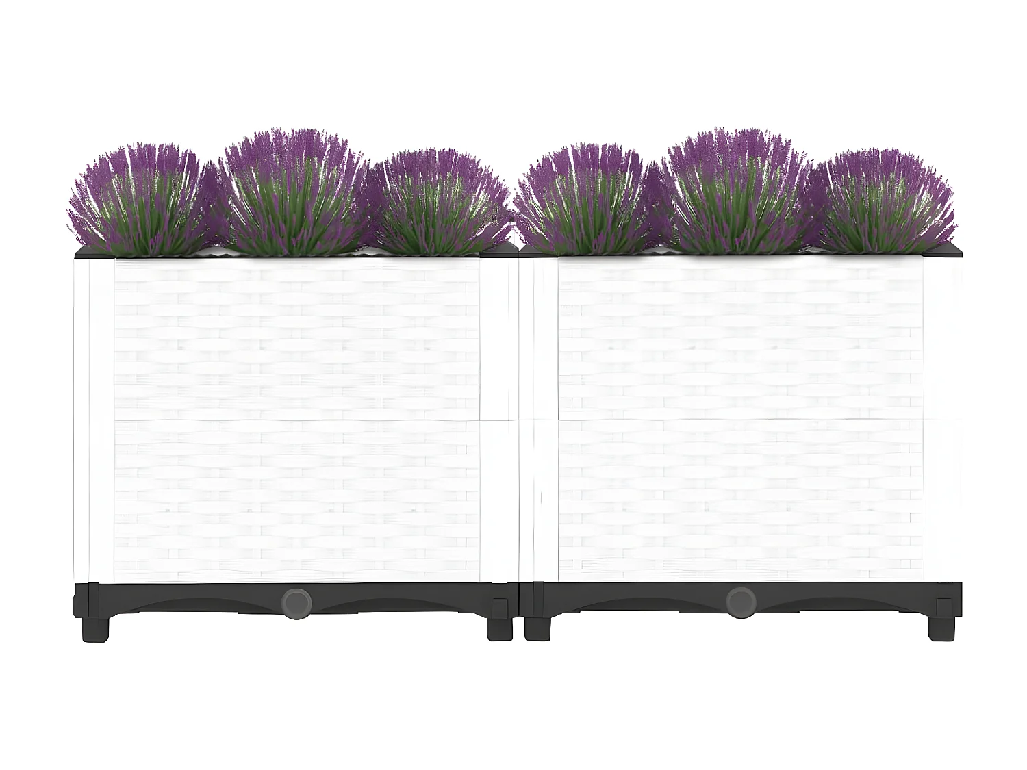 Canteiro elevado 80x40x38 cm polipropileno PT447939