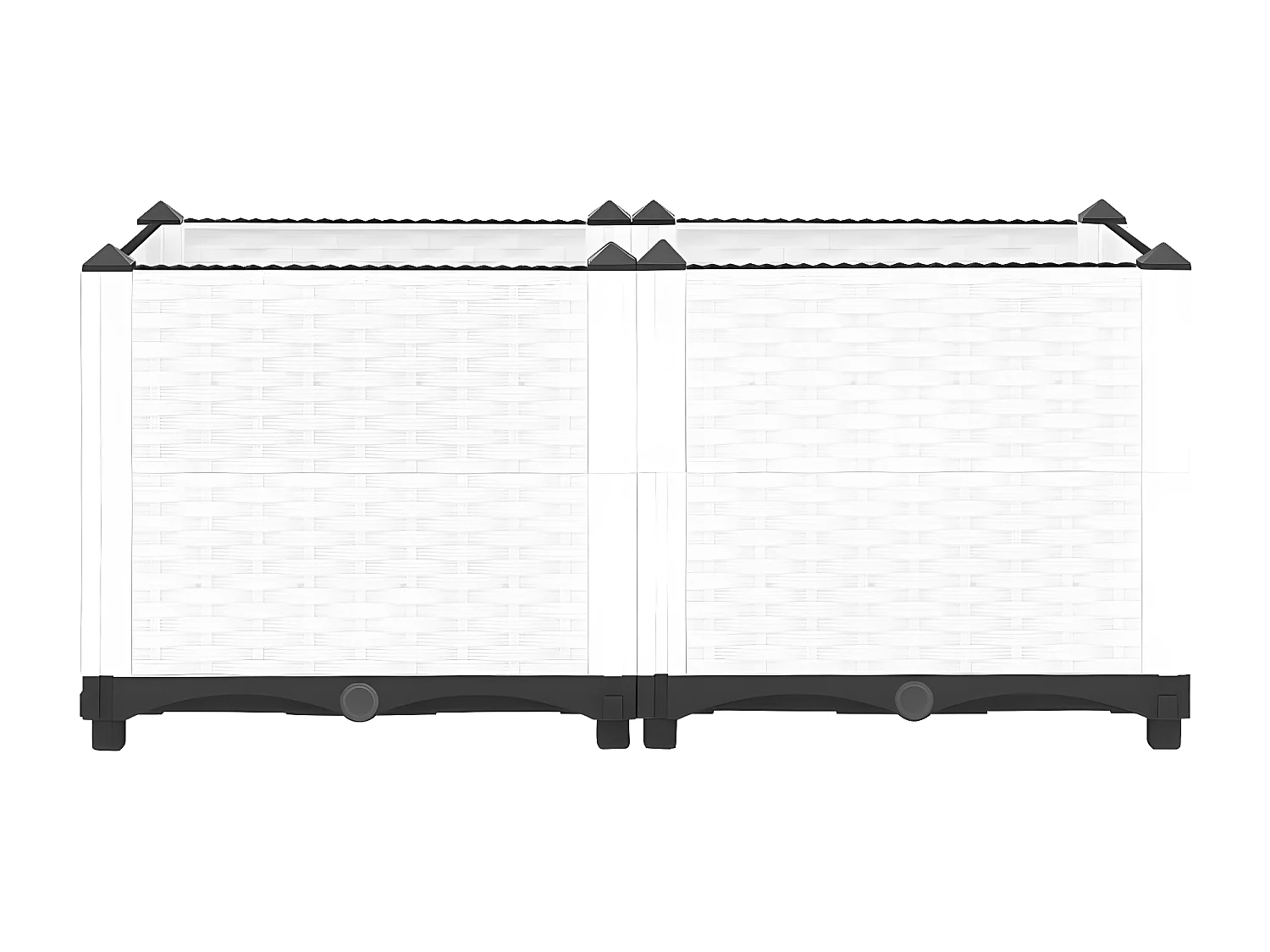 Canteiro elevado 80x40x38 cm polipropileno PT447939