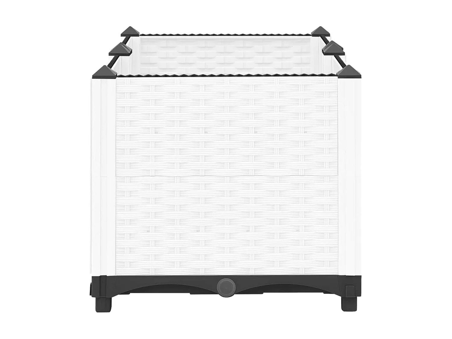 Canteiro elevado 80x40x38 cm polipropileno PT447939