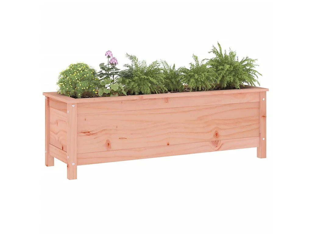 Jardinera elevado de jardín madera abeto Douglas 119,5x40x39 cm ES38388