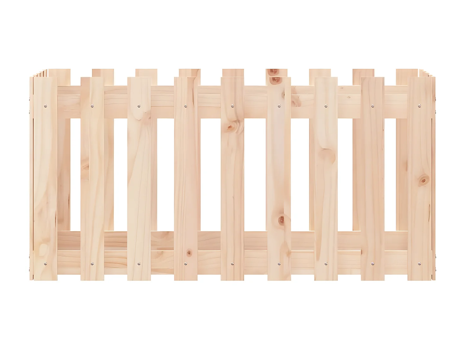 Plantenbak verhoogd met hekontwerp 100x50x50 cm grenenhout