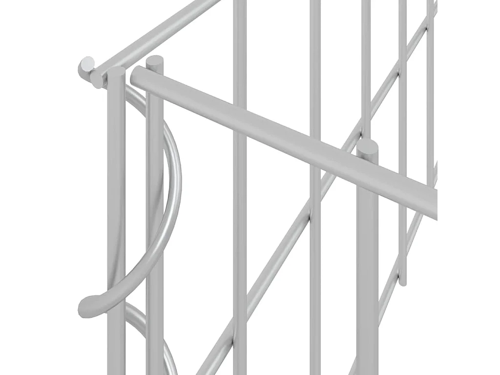 Lit surélevé à gabion Acier galvanisé 500x100x20 cm WVGQ8606