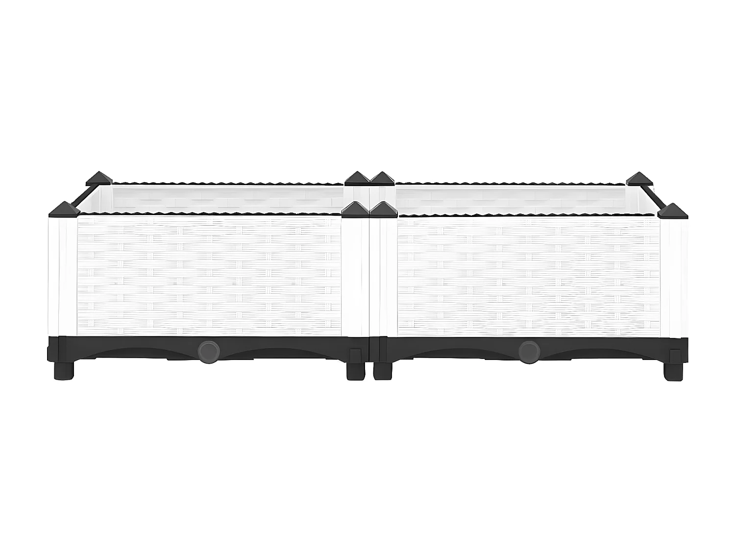 Plantenbak verhoogd 80x40x23 cm polypropeen