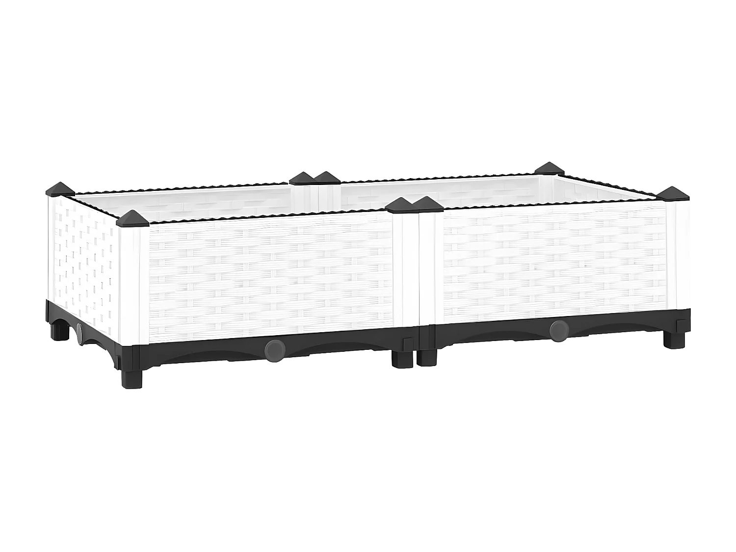 Canteiro elevado 80x40x23 cm polipropileno PT158068