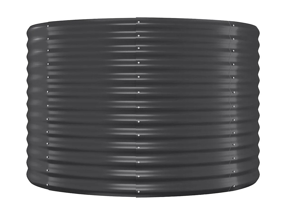 Jardinière Lit surélevé de jardin Acier enduit de poudre Anthracite WVGQ8378