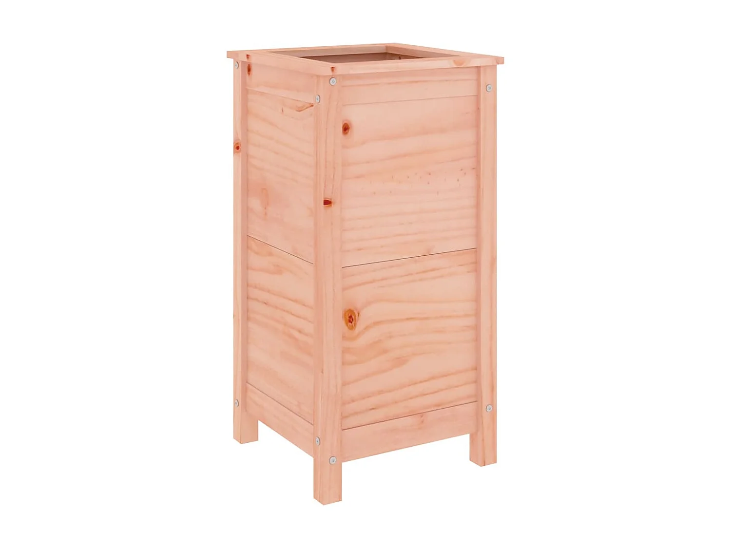 Jardinera madera maciza de abeto Douglas 40x40x78 cm ES40984