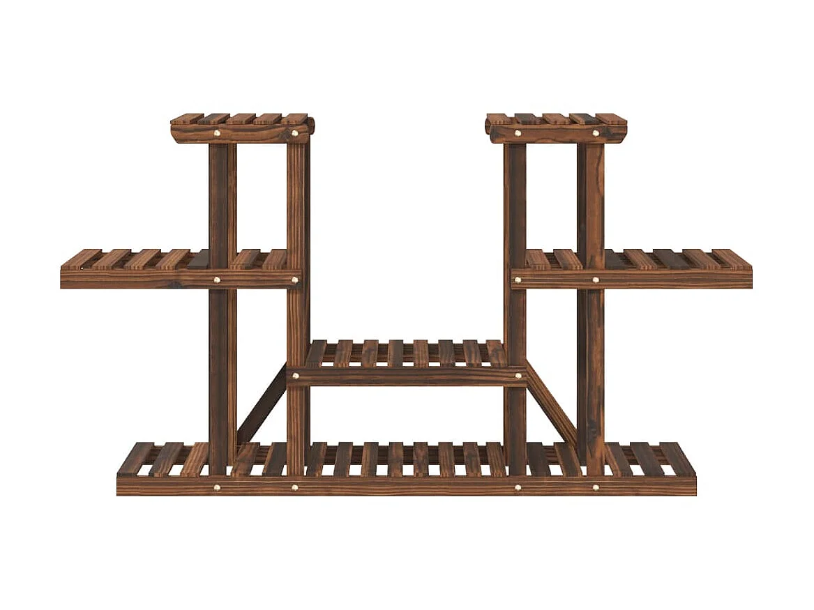 Suporte de plantas 110x25x73 cm madeira de abeto maciça PT454241