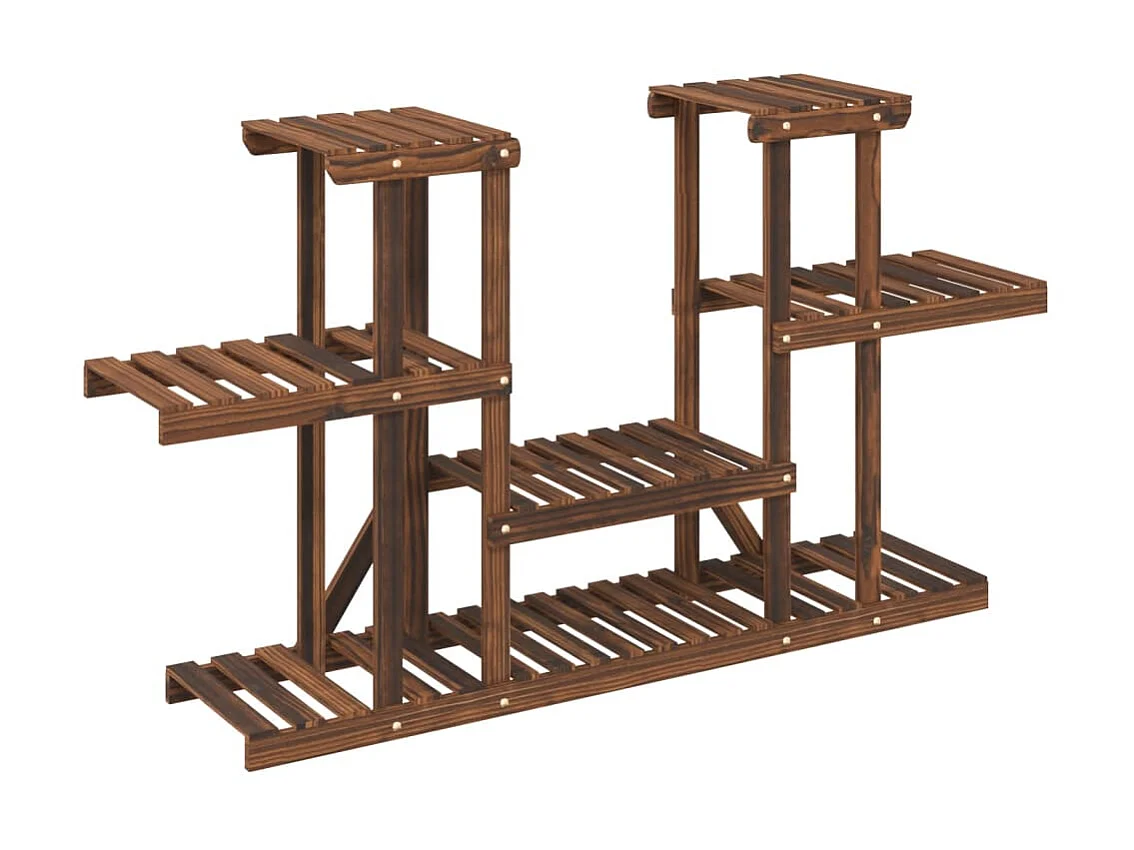 Suporte de plantas 110x25x73 cm madeira de abeto maciça PT454241