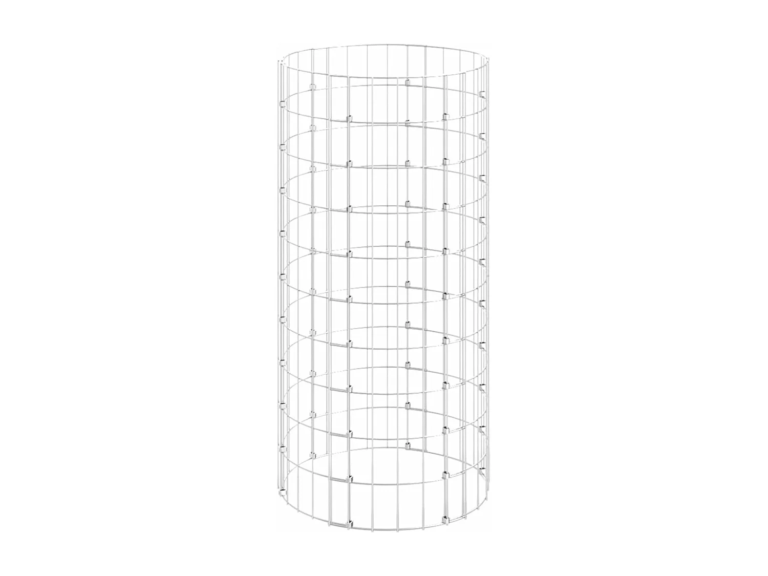 Poste circular de gaviones acero galvanizado Ø50x100 cm ES64461