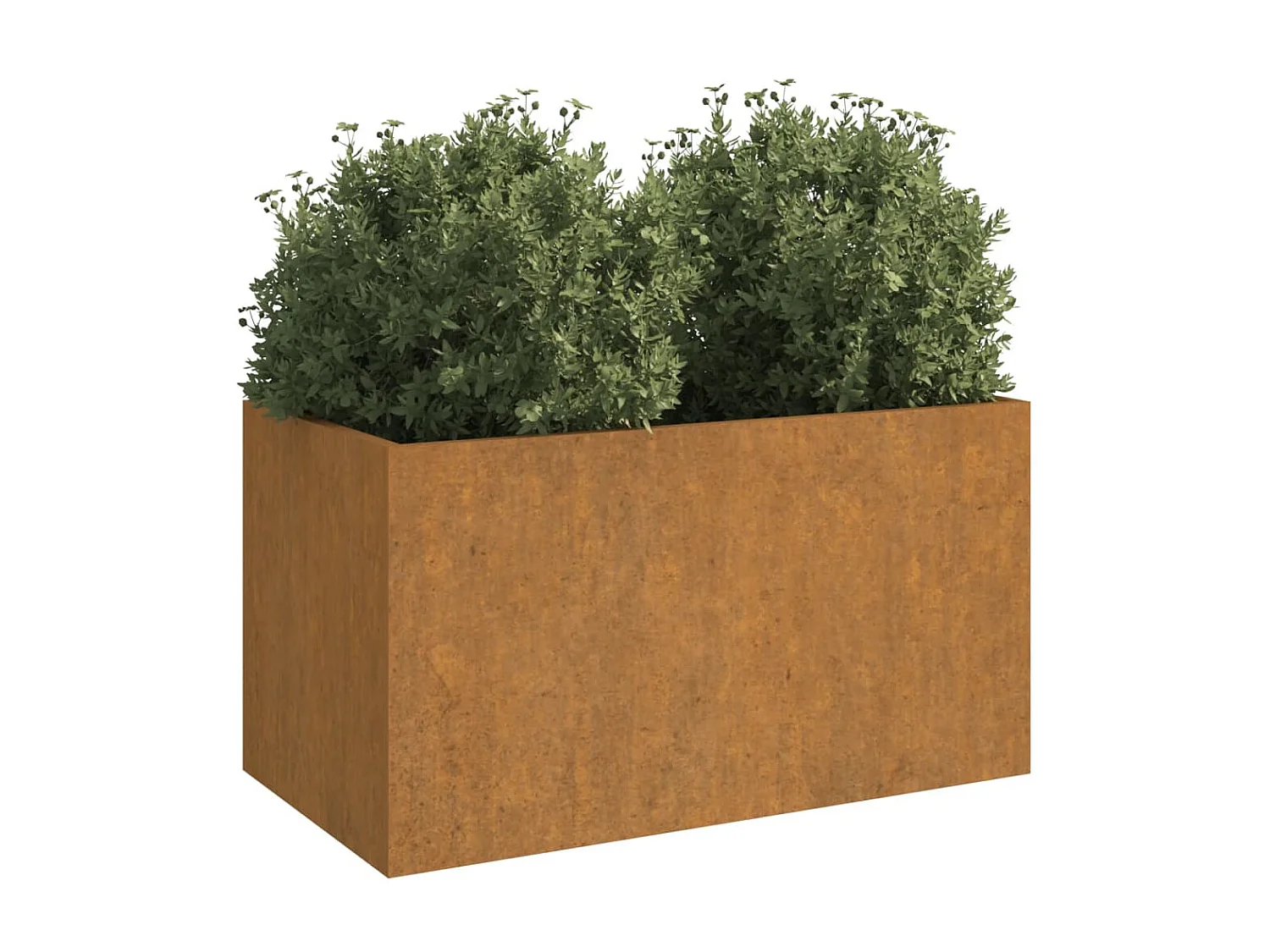 Jardinière 62x40x39 cm acier corten BE5935