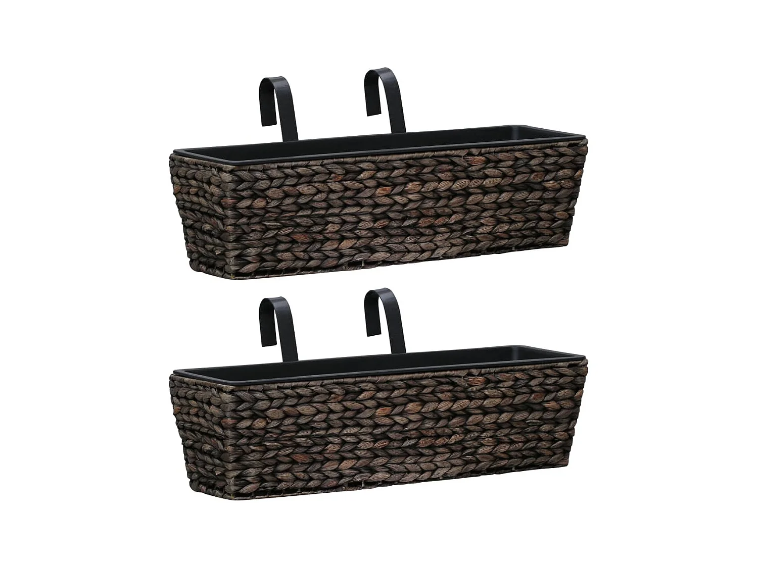 Jardinières 2 pcs Jacinthe d'eau Marron  BE5329