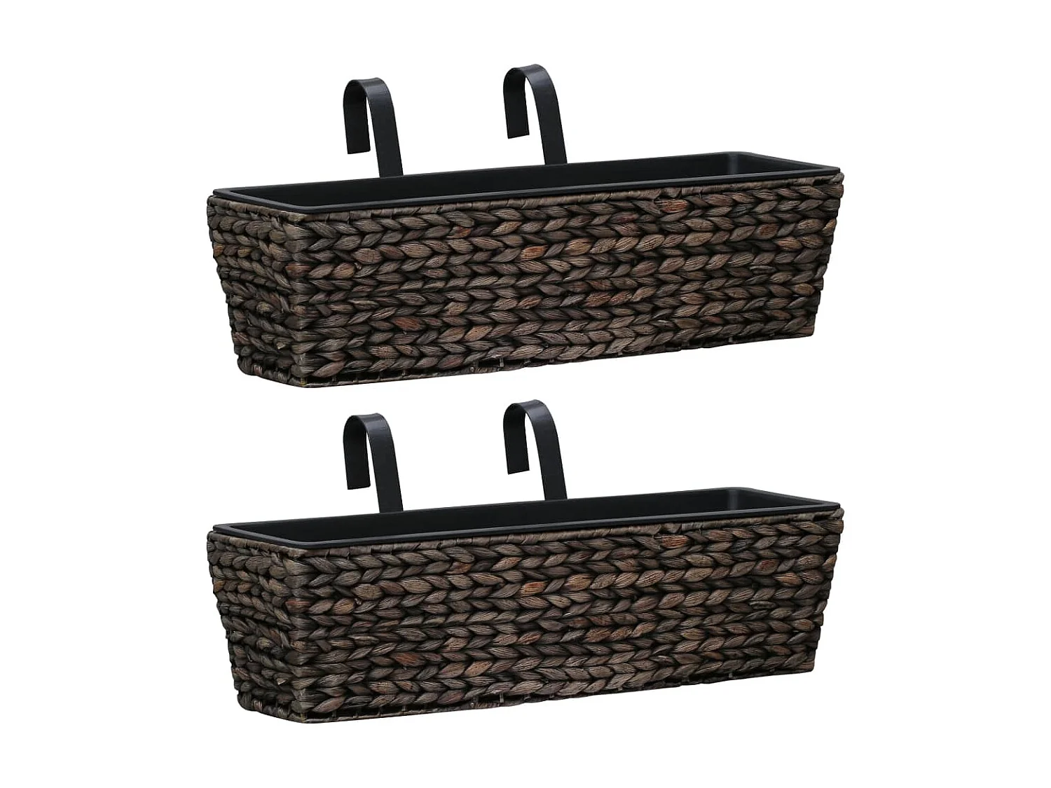 Jardinières 2 pcs Jacinthe d'eau Marron  BE5329