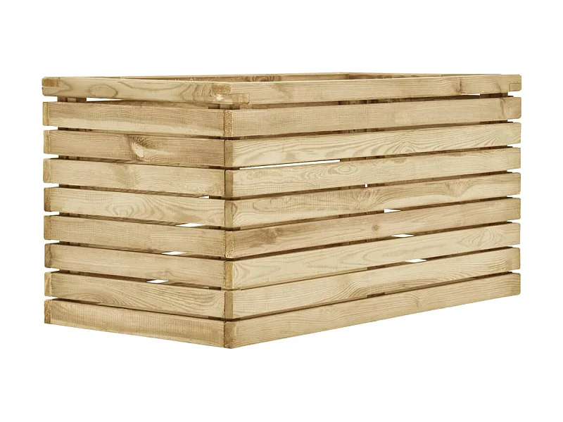 Jardinera de madera de pino impregnada 100x50x50 cm ES90702