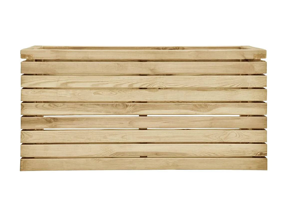 Jardinera de madera de pino impregnada 100x50x50 cm ES90702