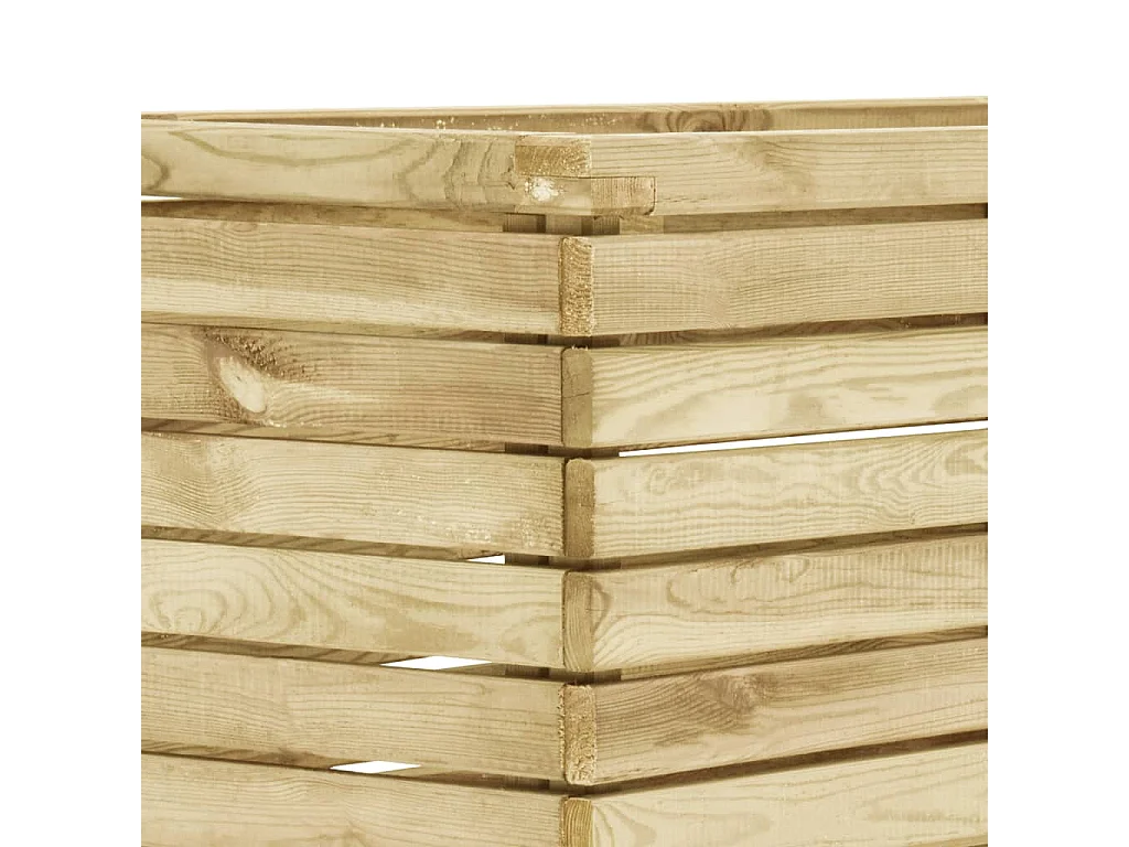 Jardinera de madera de pino impregnada 100x50x50 cm ES90702