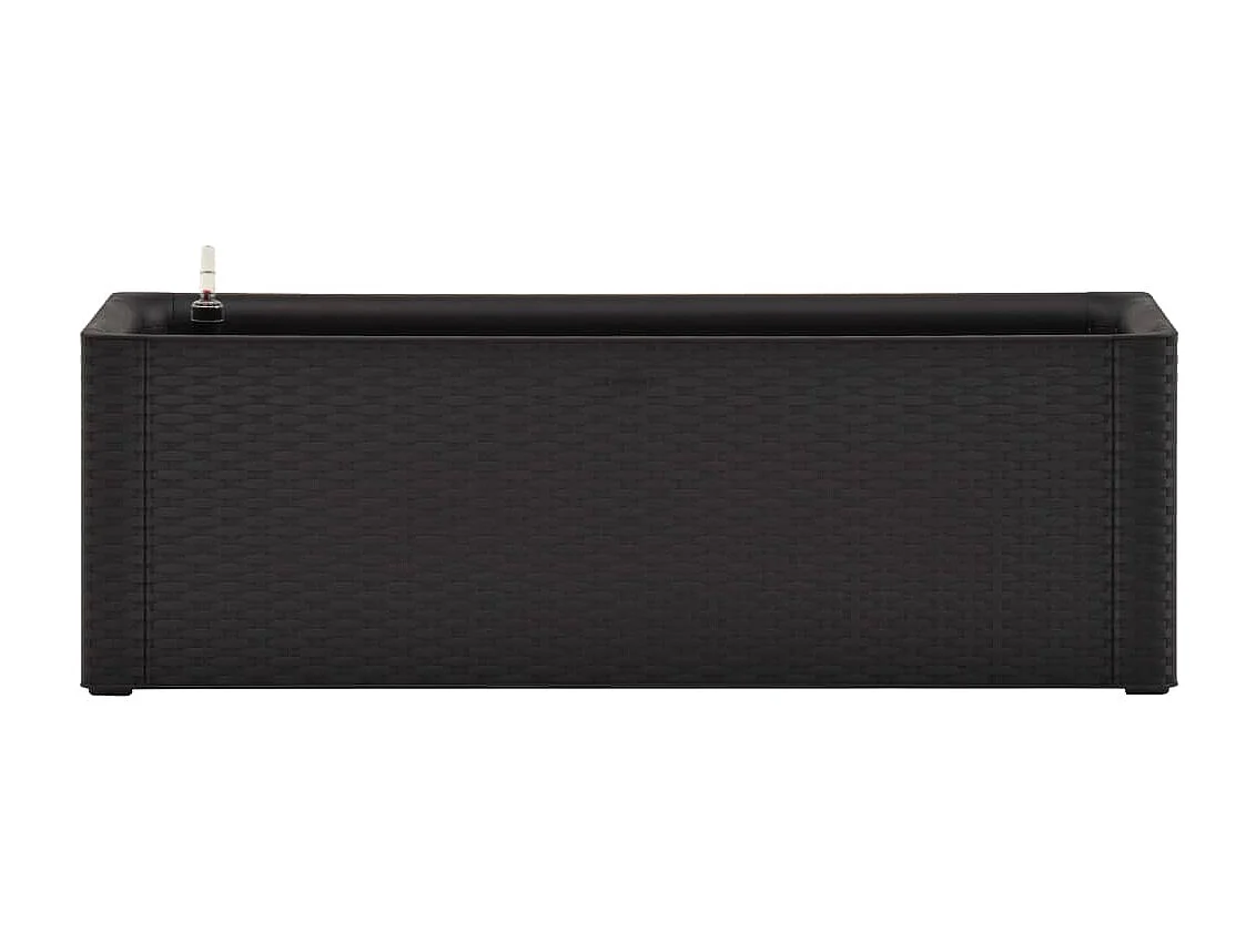 Jardinera con sistema de riego automático antracita 100x43x33 cm ES63361