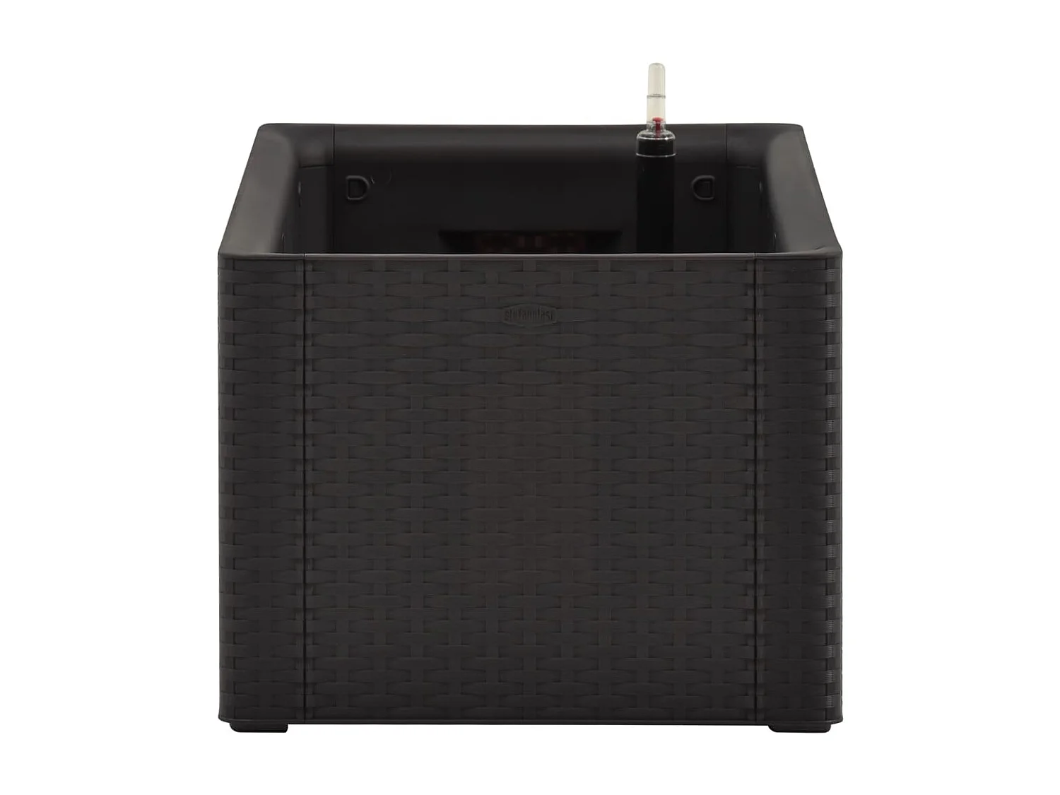 Jardinera con sistema de riego automático antracita 100x43x33 cm ES63361